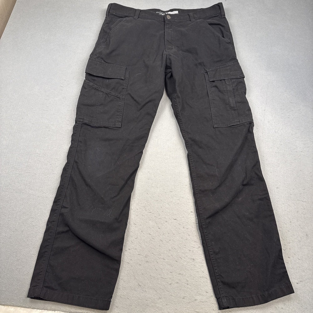 Carhartt 103574 BLK Work Pants  MENS Size 32x30 – Relaxed Fit CARGO BLACK